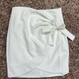 White skirt